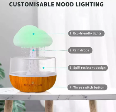 Humidificador con Efecto Lluvia