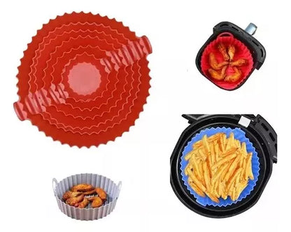 6 Bandejas De Silicona Para Air-fryer