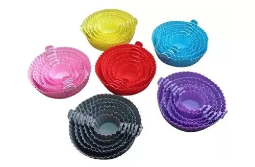 6 Bandejas De Silicona Para Air-fryer